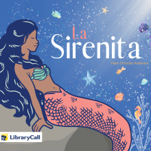 Mermaid with pink tail, long black hair, and brown skin leans on a rock under the ocean